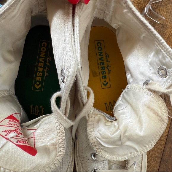 Converse Chuck Taylor 70 White Retro Grunge Skater Women’s Size 9 High Top Shoes - Picture 8 of 11